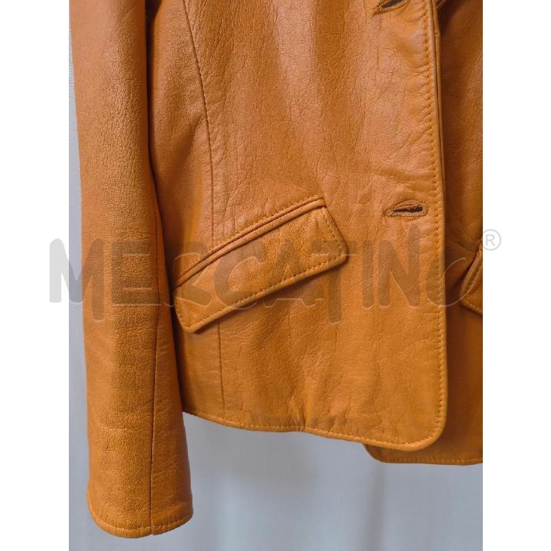 GIACCA DONNA PELLE ARANCIONE TG M | Mercatino dell'Usato Arcore 3