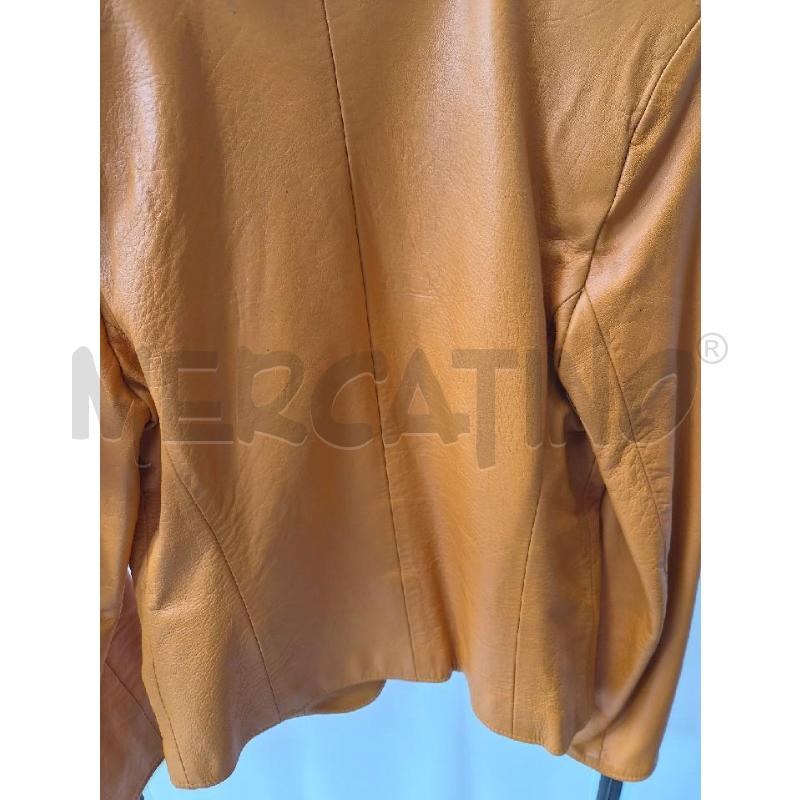 GIACCA DONNA PELLE ARANCIONE TG M | Mercatino dell'Usato Arcore 4