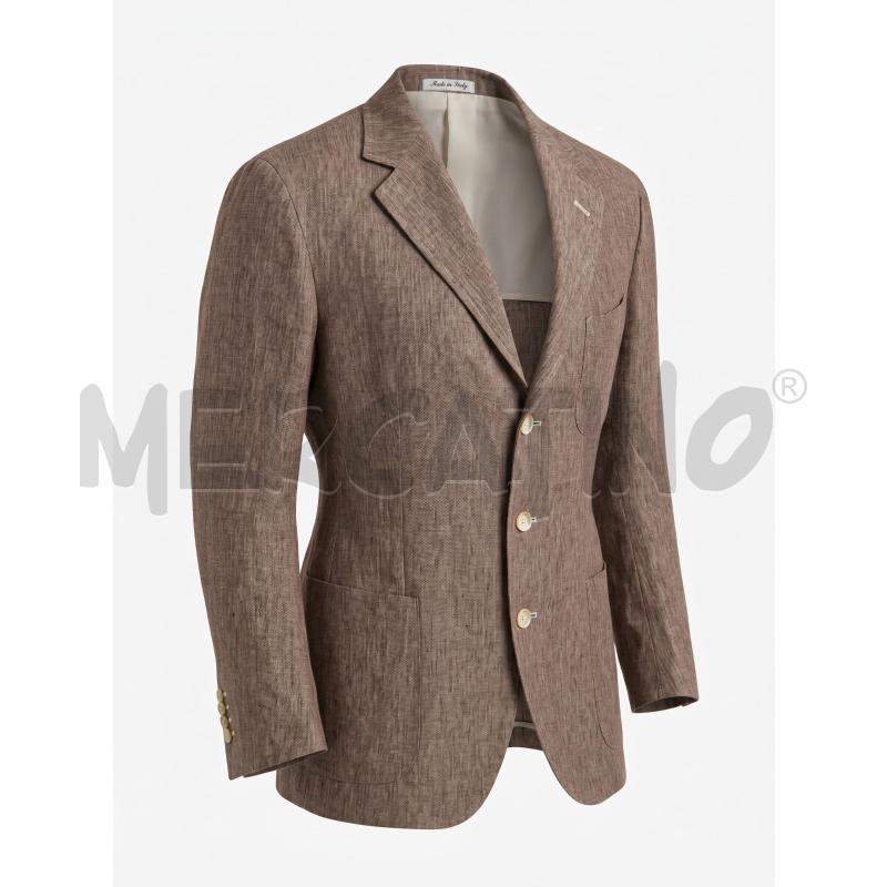 GIACCA UOMO HIGH GENERATION MARRONE LINO | Mercatino dell'Usato Arcore 1