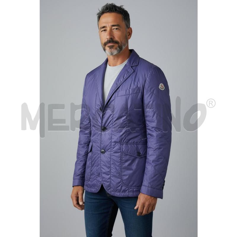 GIACCA UOMO MONCLER BLU PRUGNA TG L | Mercatino dell'Usato Arcore 1