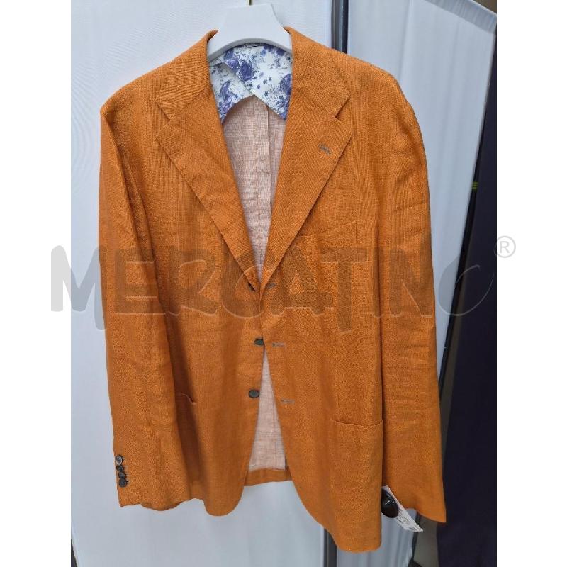 GIACCA UOMO SARTORIO NAPOLI ARANCIO LINO | Mercatino dell'Usato Arcore 2