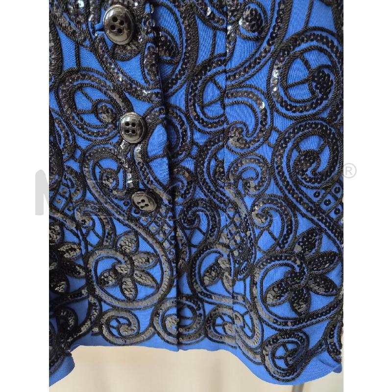 GILET DONNA GAI MATTIOLO BLU PAIETTE | Mercatino dell'Usato Arcore 3