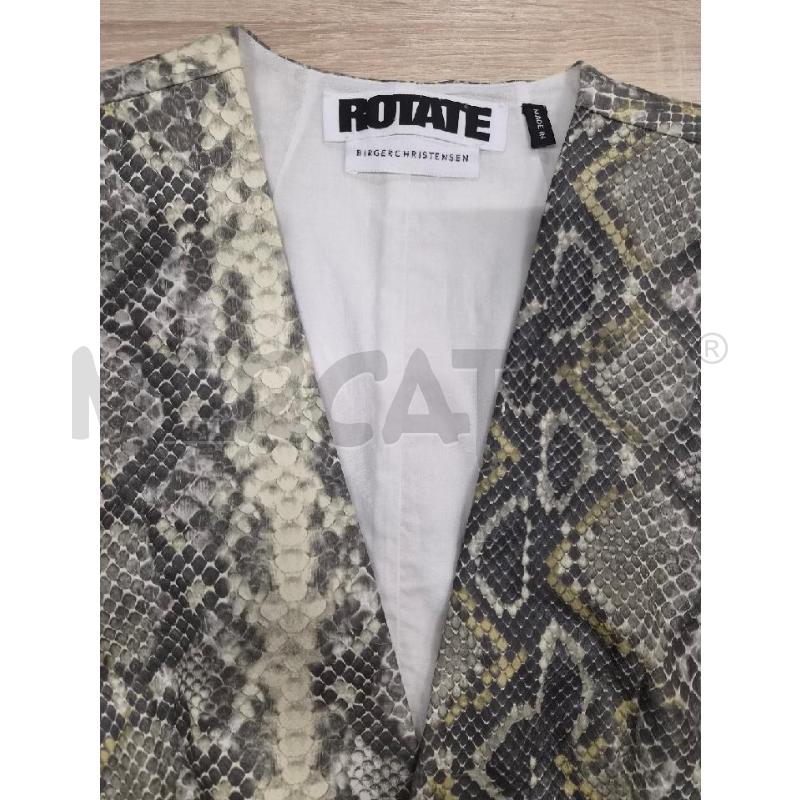 GILET DONNA ROTATE STAMPA PITONE VERDE TG 42 | Mercatino dell'Usato Arcore 2