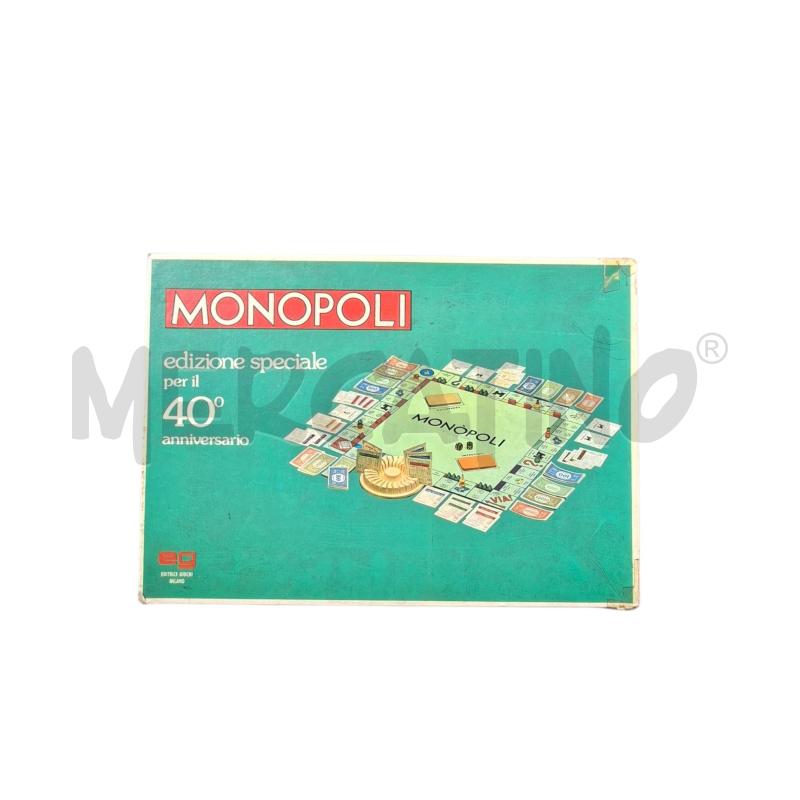 GIOCO MONOPOLI 40ESIMO ANNIVERSARIO | Mercatino dell'Usato Arcore 1