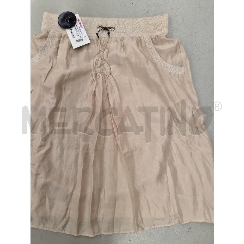 GONNA BRUNELLO CUCINELLI BEIGE SETA COTONE TG M | Mercatino dell'Usato Arcore 2