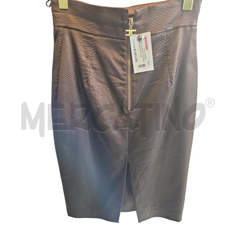 GONNA ELISABETTA FRANCHI MARRONE STAMPA COCCODRILLO | Mercatino dell'Usato Arcore 2