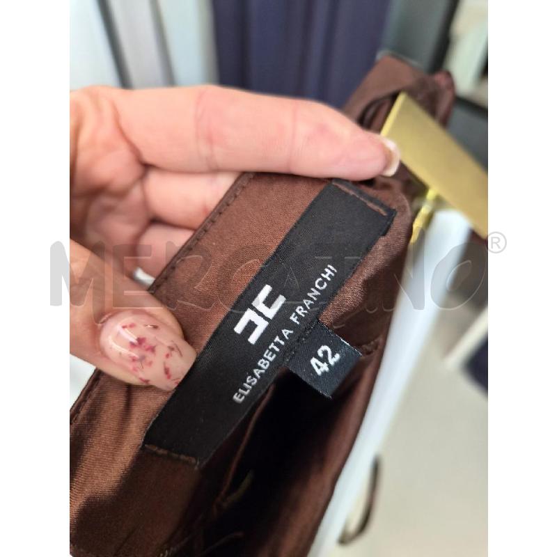 GONNA ELISABETTA FRANCHI MARRONE STAMPA COCCODRILLO | Mercatino dell'Usato Arcore 4