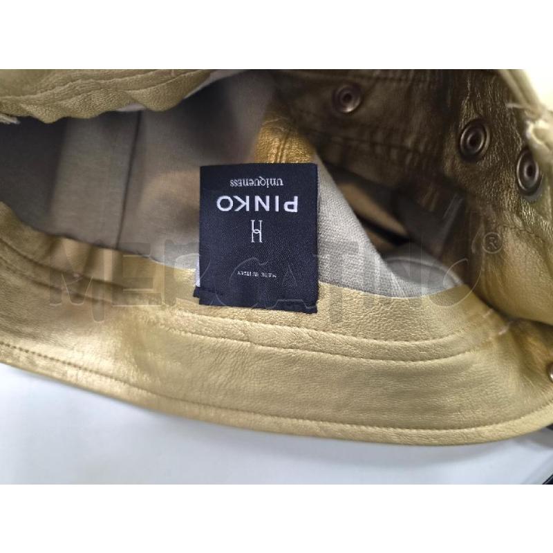 GONNA PINKO DORATA TG M IN PELLE | Mercatino dell'Usato Arcore 4