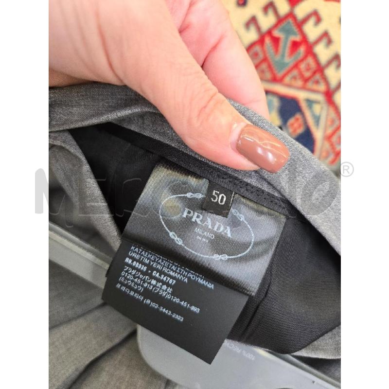 GONNA PRADA PLISSE TG 50 NEW GRIGIO | Mercatino dell'Usato Arcore 4