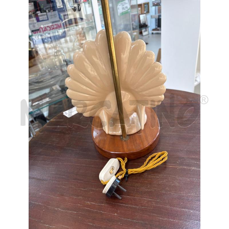 LAMPADARIO VINTAGE COLOMBA BASE LEGNO  | Mercatino dell'Usato Arcore 3