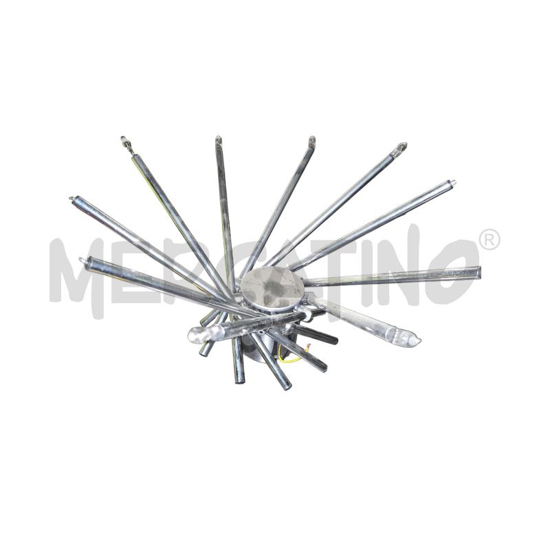 LAMPADA 10 LAMPADINE ACCIAIO ASTRILIM BILUMEN  | Mercatino dell'Usato Arcore 1