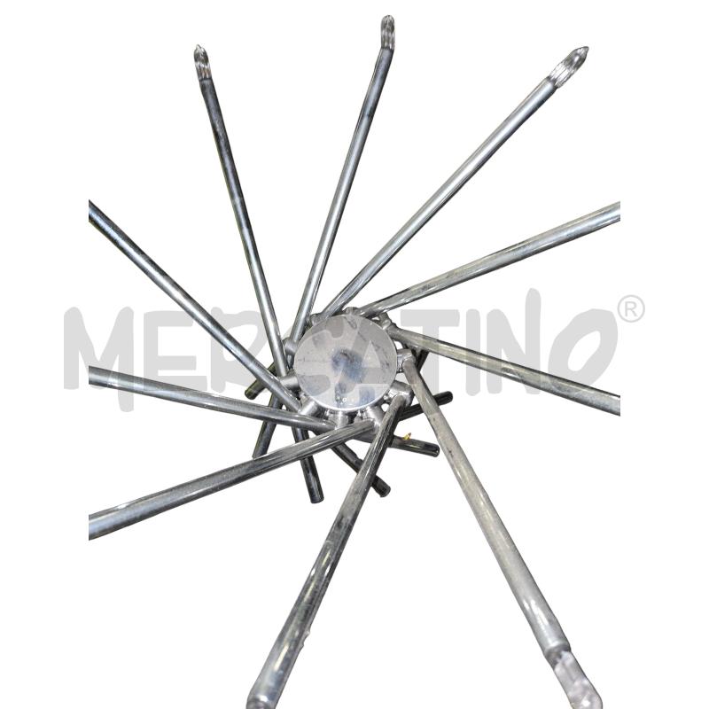 LAMPADA 10 LAMPADINE ACCIAIO ASTRILIM BILUMEN  | Mercatino dell'Usato Arcore 2