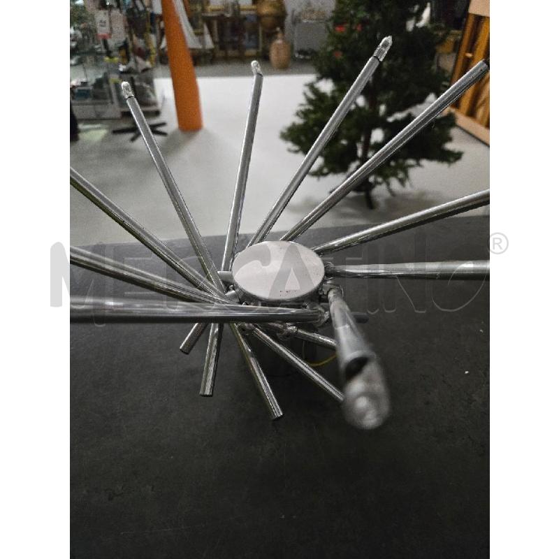 LAMPADA 10 LAMPADINE ACCIAIO ASTRILIM BILUMEN  | Mercatino dell'Usato Arcore 3