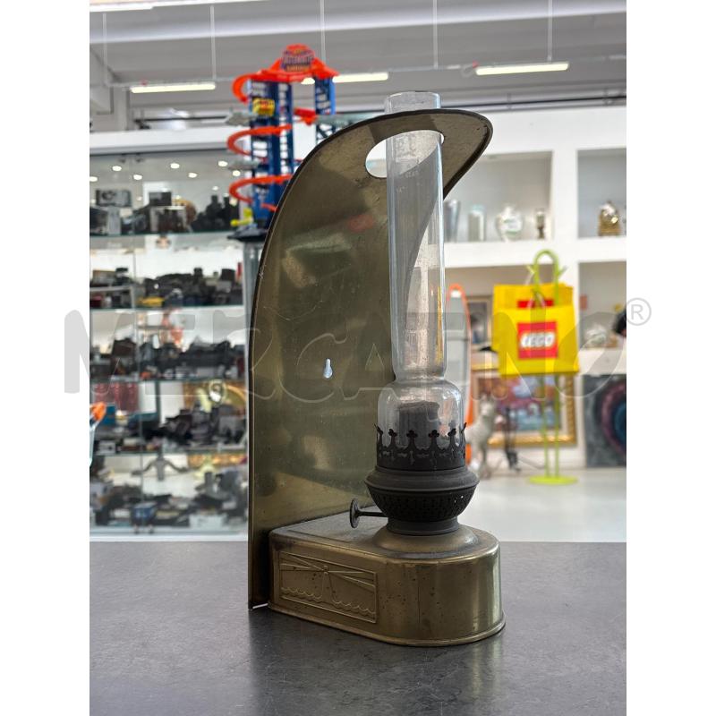 LAMPADA AD OLIO VETRO E OTTONE DISEGNO FARO  | Mercatino dell'Usato Arcore 1