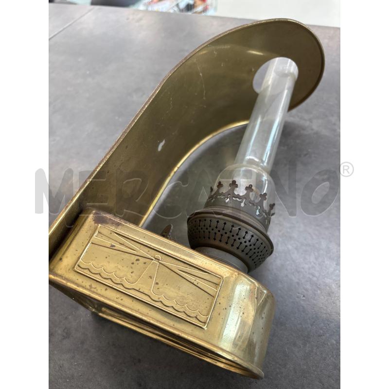 LAMPADA AD OLIO VETRO E OTTONE DISEGNO FARO  | Mercatino dell'Usato Arcore 2