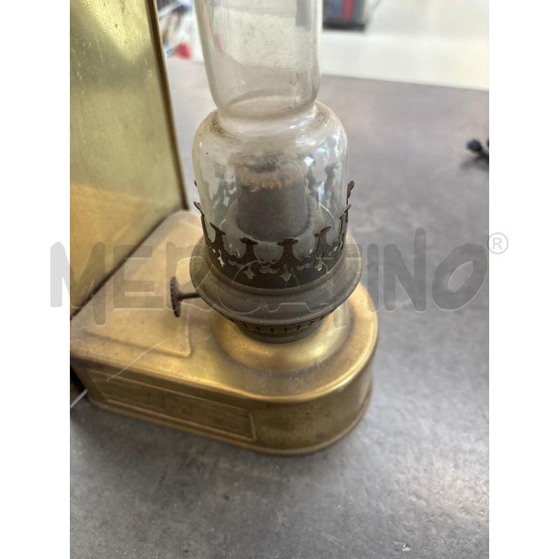 LAMPADA AD OLIO VETRO E OTTONE DISEGNO FARO  | Mercatino dell'Usato Arcore 4