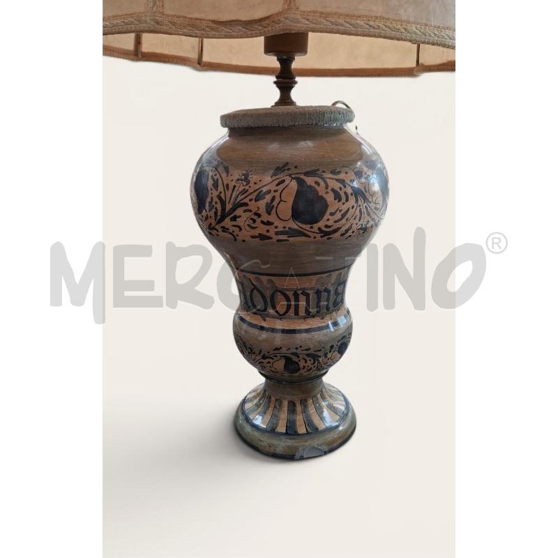 LAMPADA C.A.F.F. GUBBIO CON DIFETTO CERAMICA VASO DA FARMACIA | Mercatino dell'Usato Arcore 2