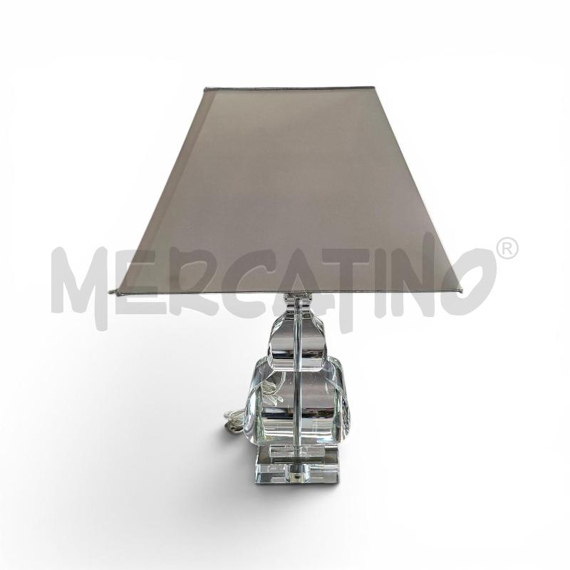 LAMPADA CRISTALLO ACANTO CON PARALUME BIANCO | Mercatino dell'Usato Arcore 1