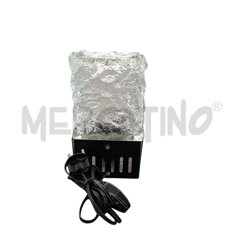 LAMPADA CUBICA IN VETRO E FERRO NERO | Mercatino dell'Usato Arcore 3