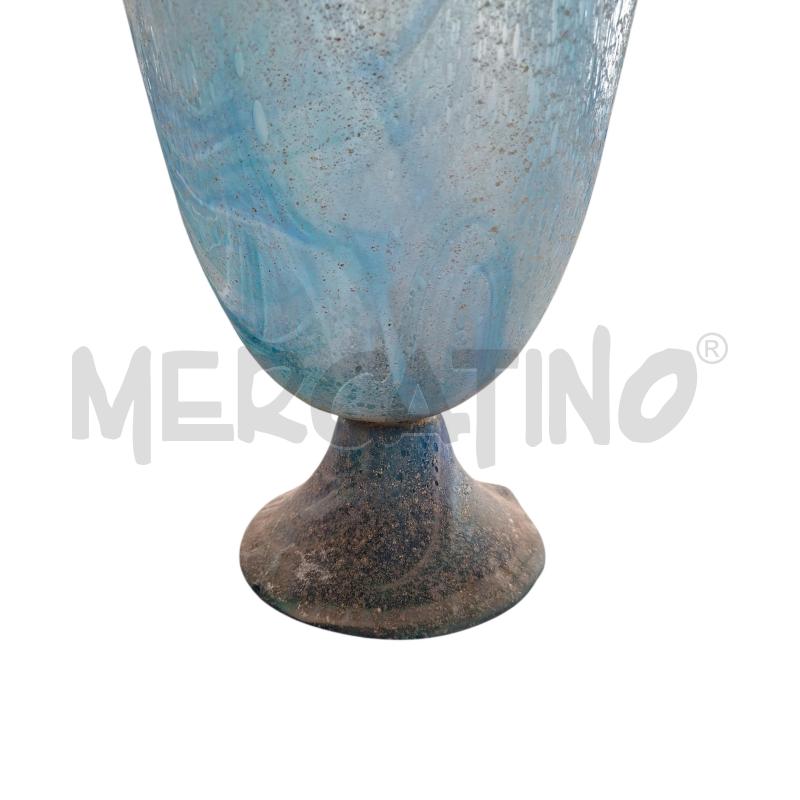 LAMPADA DA TAVOLO VETRO MURANO AZZURRA | Mercatino dell'Usato Arcore 3