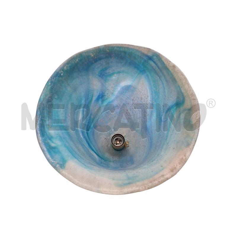 LAMPADA DA TAVOLO VETRO MURANO AZZURRA | Mercatino dell'Usato Arcore 4