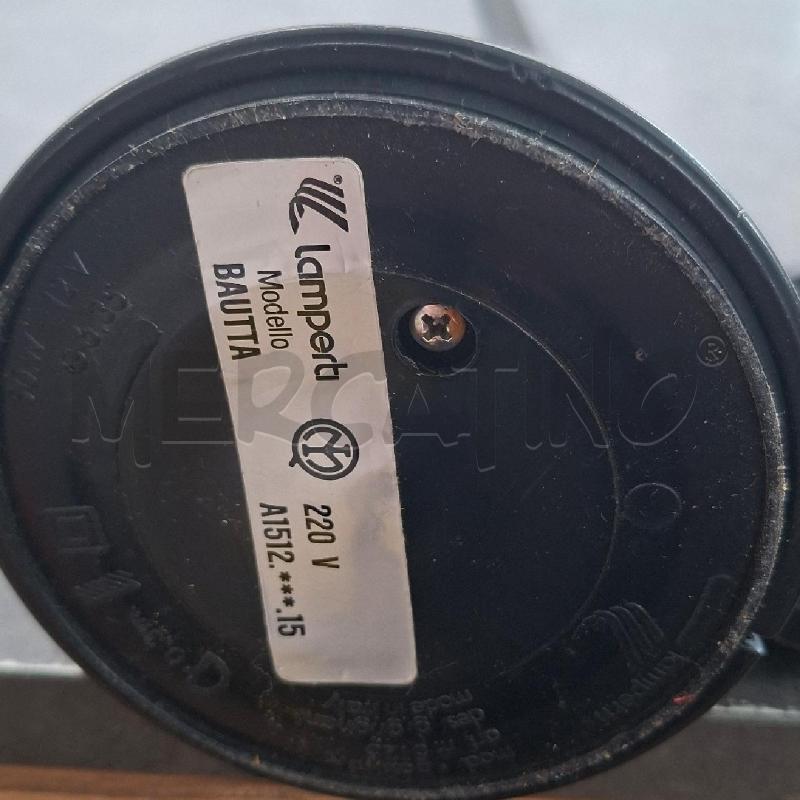 LAMPADA LAMPERTI MODELLO BAUTTA NERA | Mercatino dell'Usato Arcore 3