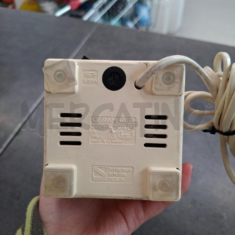 LAMPADA OSRAM 43601 BASE CUBO A BULBO BEIGE CHIARO  | Mercatino dell'Usato Arcore 4