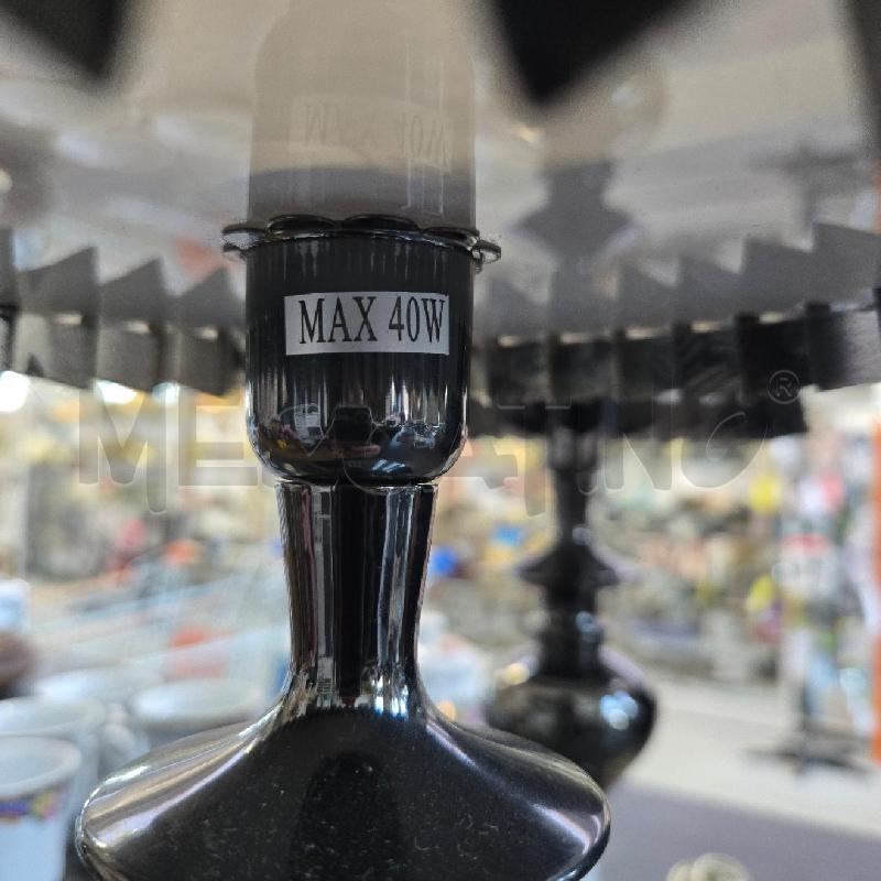 LAMPADA PARALUME NERO A FIORI PAN TAV 381  | Mercatino dell'Usato Arcore 3