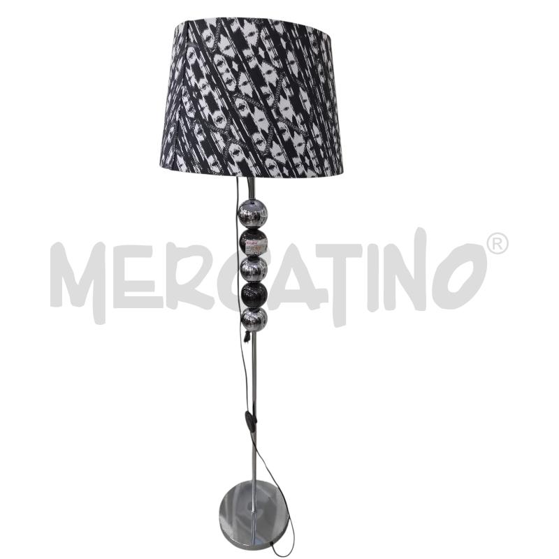 LAMPADA PIANTANA 5 SFERE PARALUME BIANCO NERO  | Mercatino dell'Usato Arcore 1