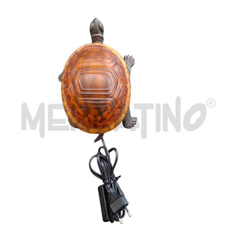 LAMPADA TARTARUGA  OTTONE E VETRO GIALLO  | Mercatino dell'Usato Arcore 1