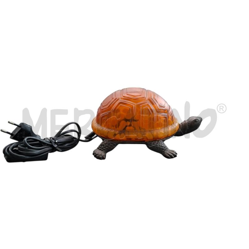 LAMPADA TARTARUGA  OTTONE E VETRO GIALLO  | Mercatino dell'Usato Arcore 2