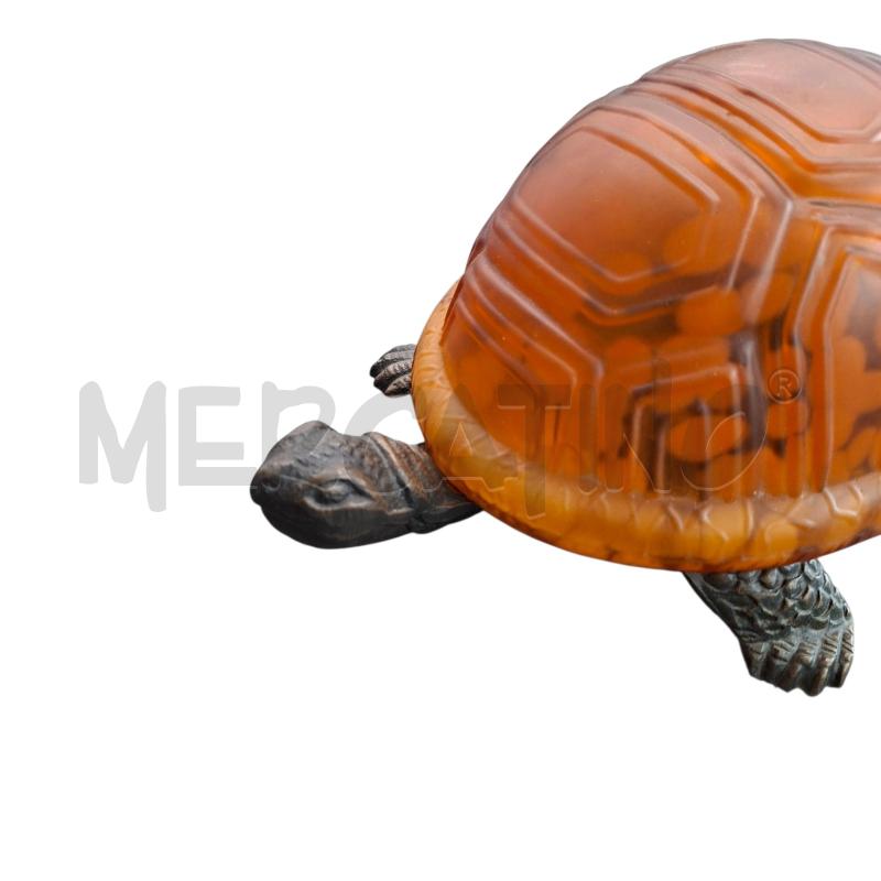 LAMPADA TARTARUGA  OTTONE E VETRO GIALLO  | Mercatino dell'Usato Arcore 3