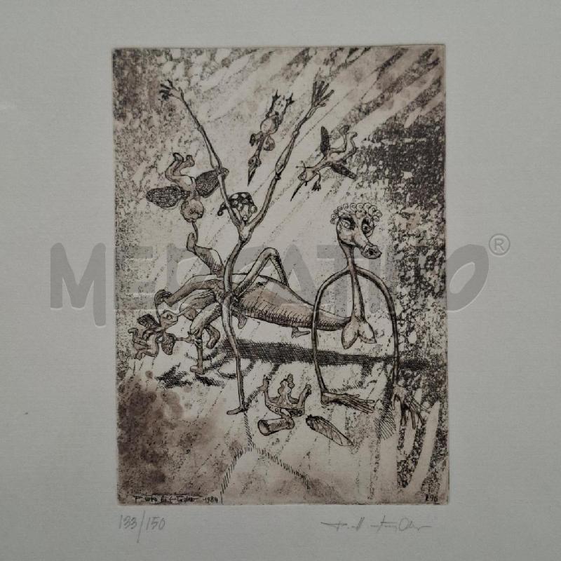 LITOGRAFIA 133/150 MOSTRI ASTRATTI  | Mercatino dell'Usato Arcore 1