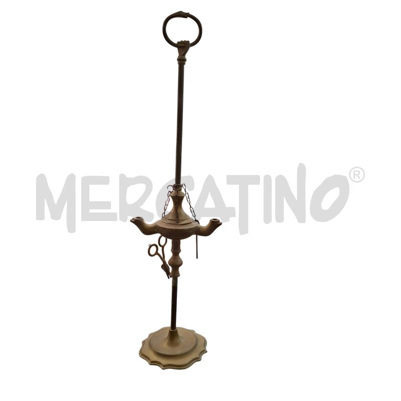 LUCERNA AD OLIO IN OTTONE CIRCA 60 CM | Mercatino dell'Usato Arcore 1