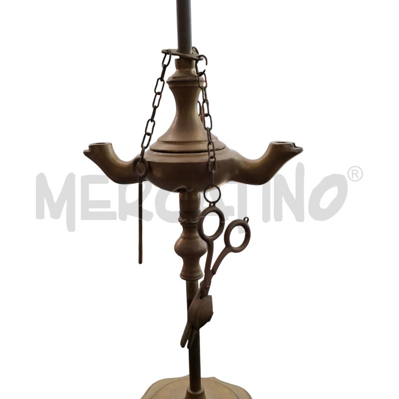 LUCERNA AD OLIO IN OTTONE CIRCA 60 CM | Mercatino dell'Usato Arcore 2