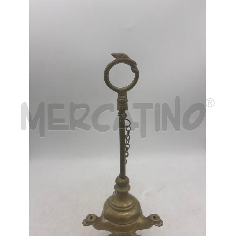 LUCERNA IN OTTONE FIORENTINA TRE LUCI | Mercatino dell'Usato Arcore 2