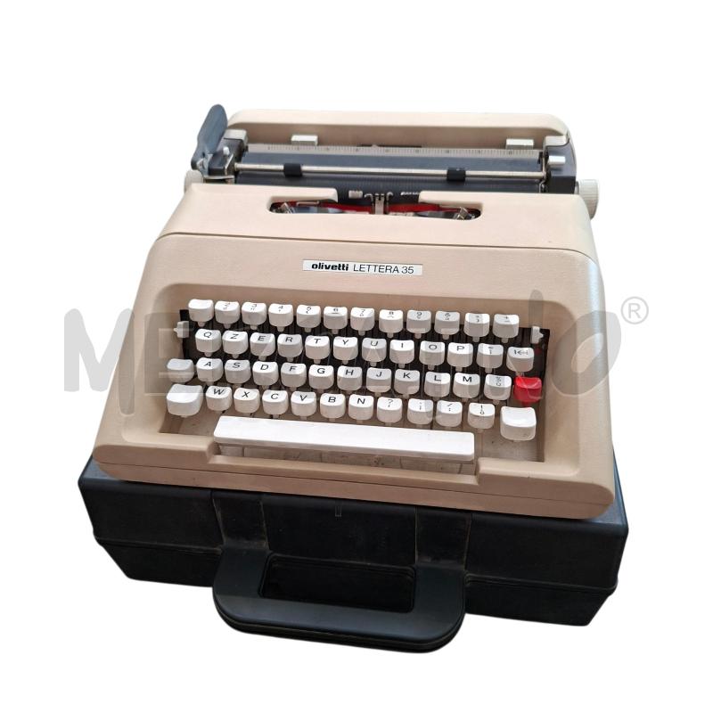 MACCHINA DA SCRIVERE OLIVETTI LETTERA 35 BEIGE  | Mercatino dell'Usato Arcore 1