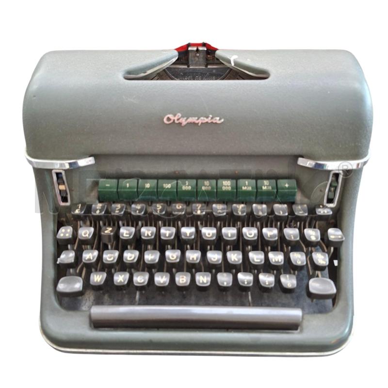 MACCHINA DA SCRIVERE OLYMPIA VERDE VINTAGE CON CARRELLO XL | Mercatino dell'Usato Arcore 4