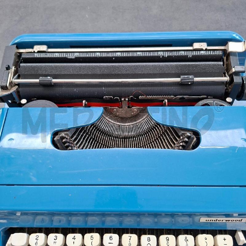 MACCHINA DA SCRIVERE UNDERWOOD 319 AZZURRA | Mercatino dell'Usato Arcore 3