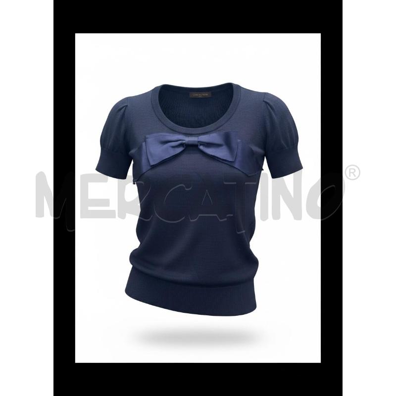 MAGLIA DONNA LOUIS VUITTON BLU FIOCCO TG S | Mercatino dell'Usato Arcore 1