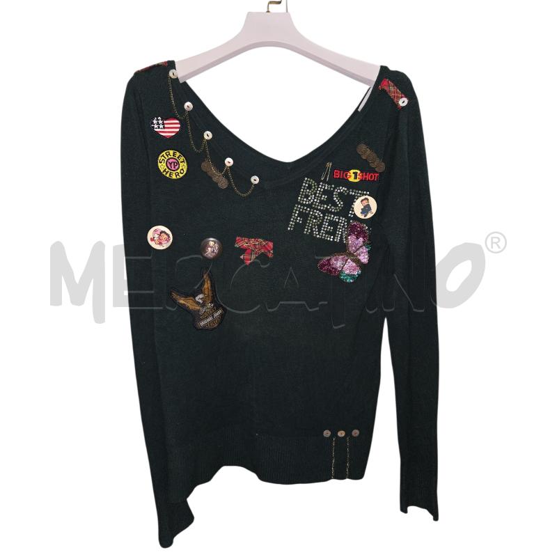 MAGLIA DONNA NABABILA VERDE TOPPE | Mercatino dell'Usato Arcore 1