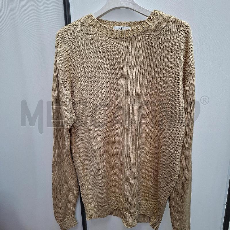 MAGLIONE DONNA VALENTINO DORATO 100%SILK TG XL | Mercatino dell'Usato Arcore 1