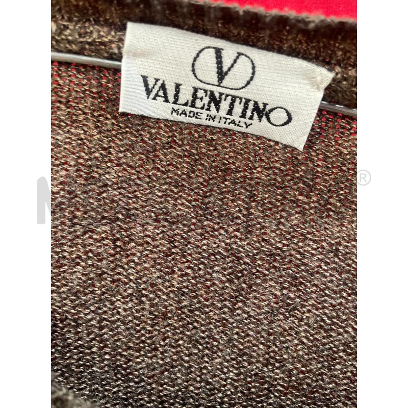 MAGLIONE UOMO VALENTINO SETA COTONE MARRONE TG L | Mercatino dell'Usato Arcore 2