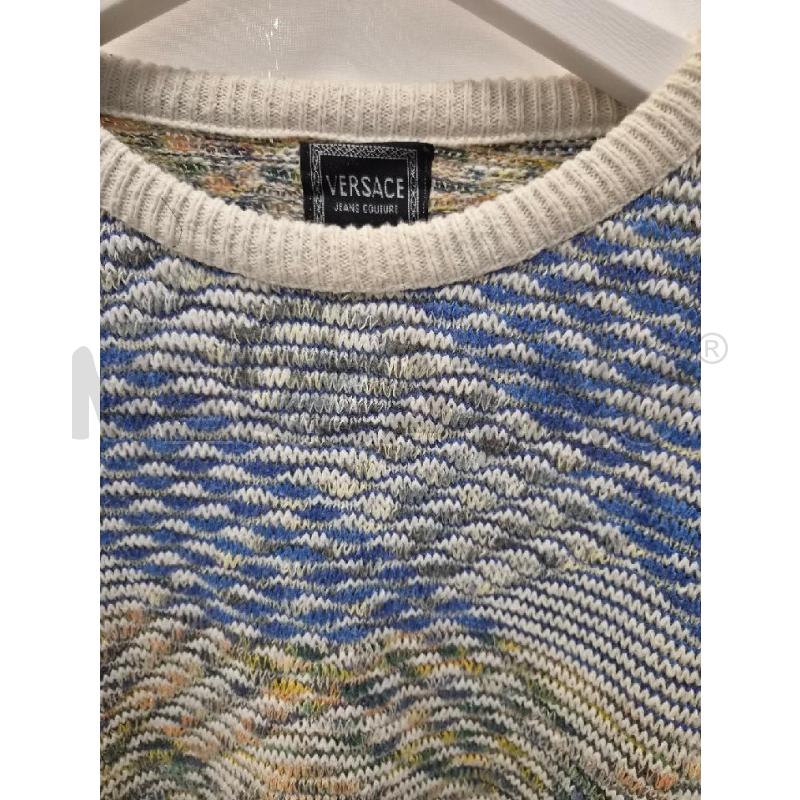 MAGLIONE UOMO VERSACE COTONE MULTICOLOR | Mercatino dell'Usato Arcore 2