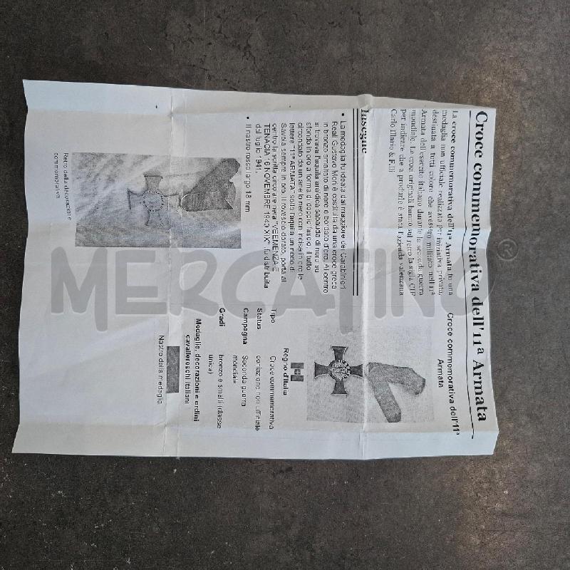 MEDAGLIA 11ESIMA ARMATA FIRMATA MORI | Mercatino dell'Usato Arcore 2