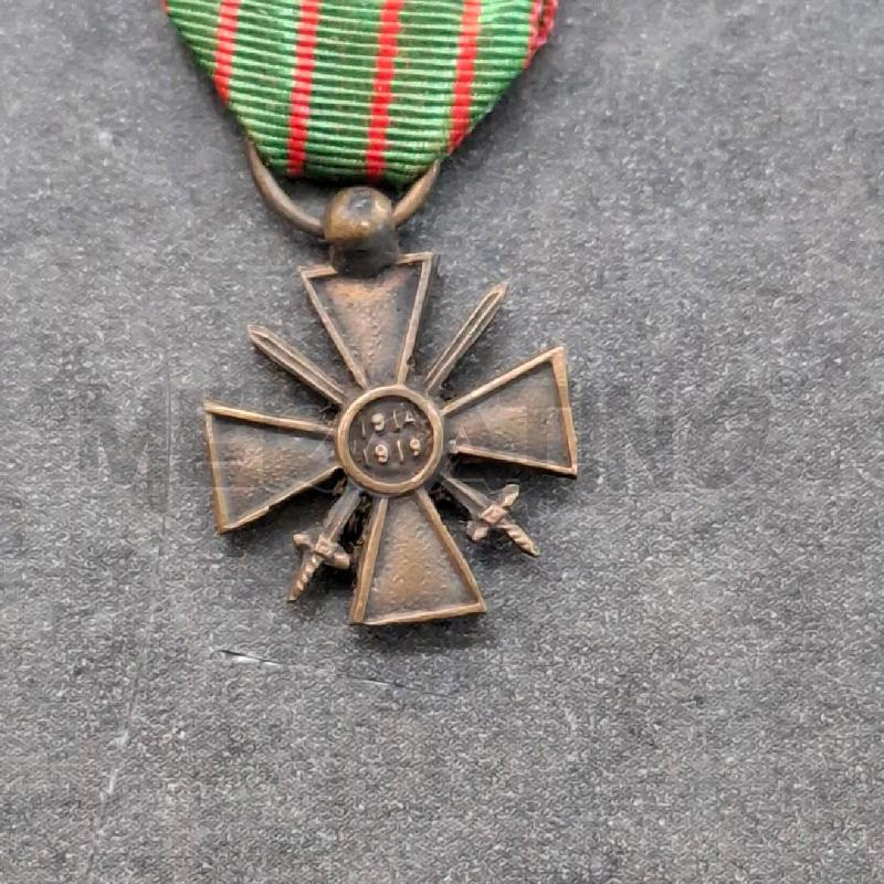 MEDAGLIA CROCE DI GUERRA NASTINO VERDE E ROSSO | Mercatino dell'Usato Arcore 4