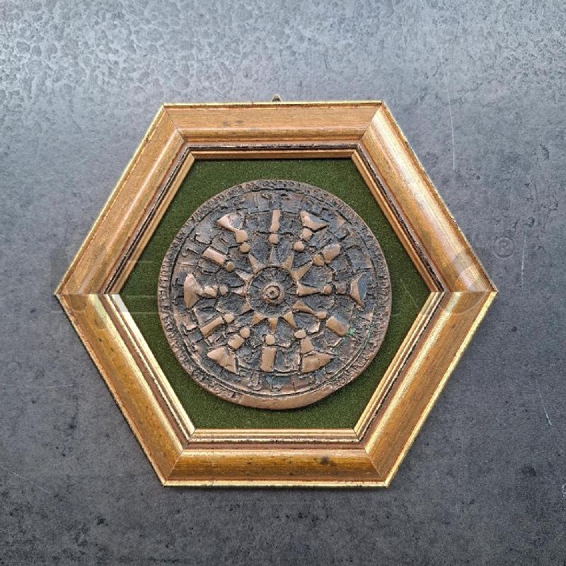MEDAGLIONE BRONZO FIRMATO GIULIANA RANGHIERI | Mercatino dell'Usato Arcore 1
