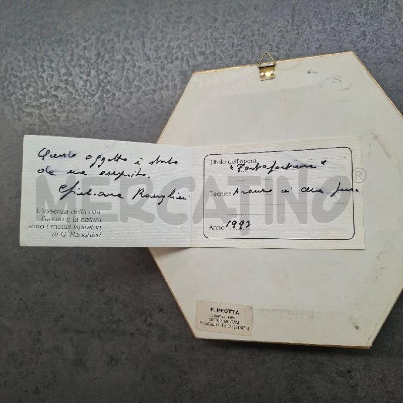MEDAGLIONE BRONZO FIRMATO GIULIANA RANGHIERI | Mercatino dell'Usato Arcore 3