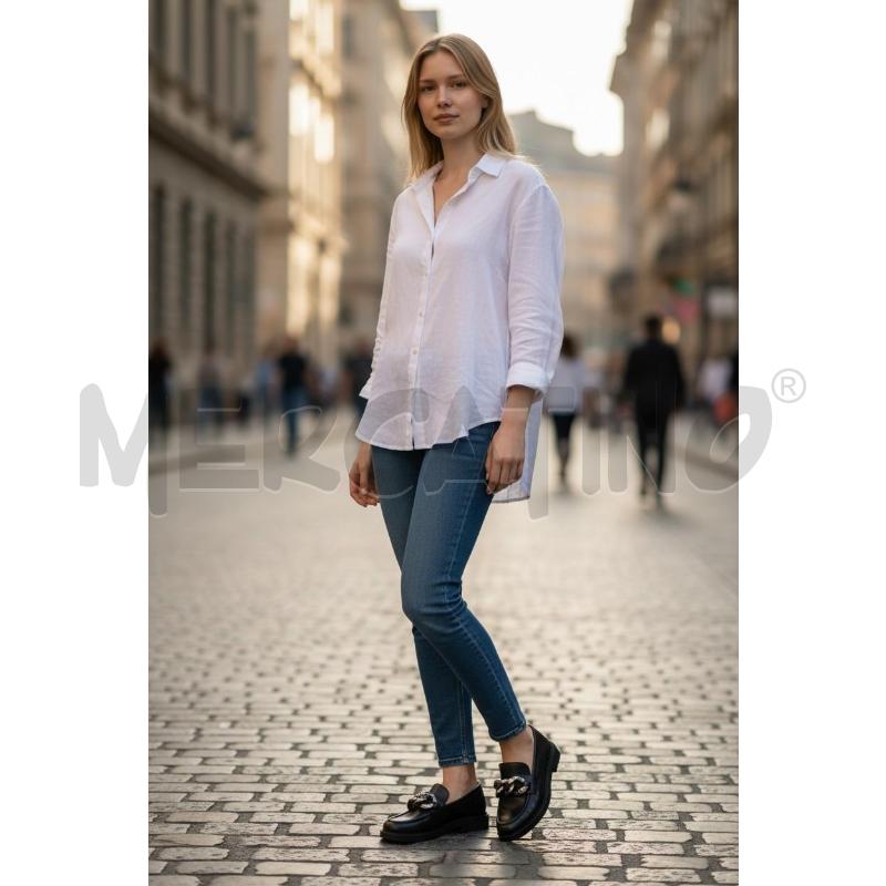 MOCASSINI DONNA CASADEI NERO ALTO SILVER TG 39 | Mercatino dell'Usato Arcore 1