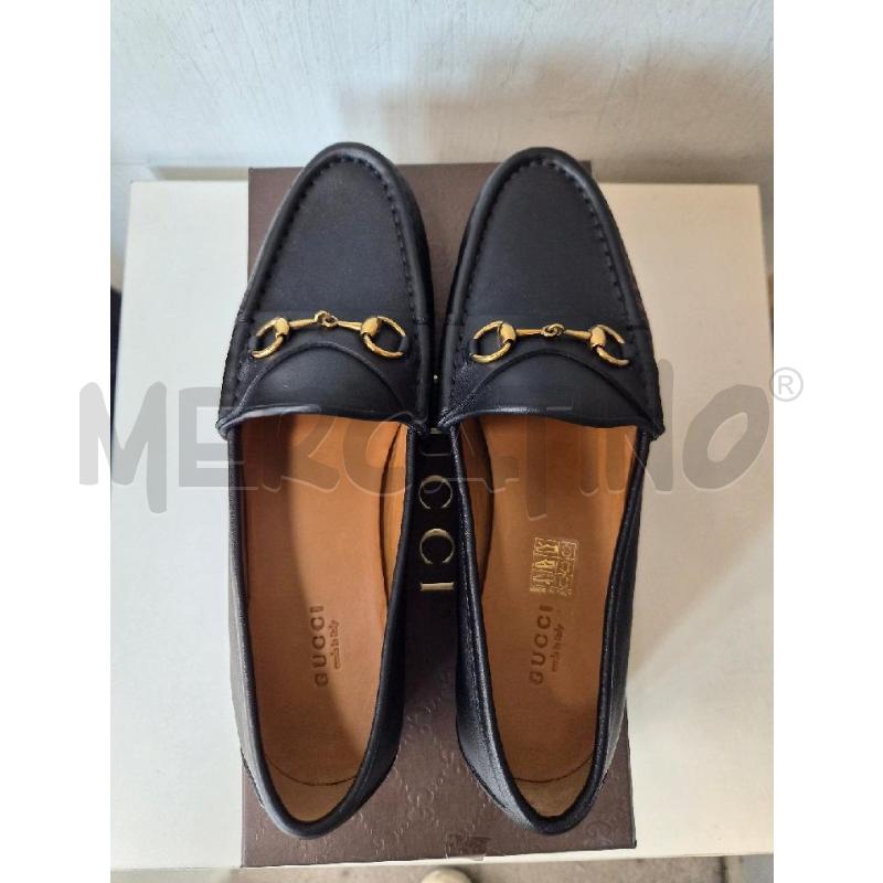 MOCASSINI DONNA GUCCI PELLE NERI  TG 38.5  | Mercatino dell'Usato Arcore 5